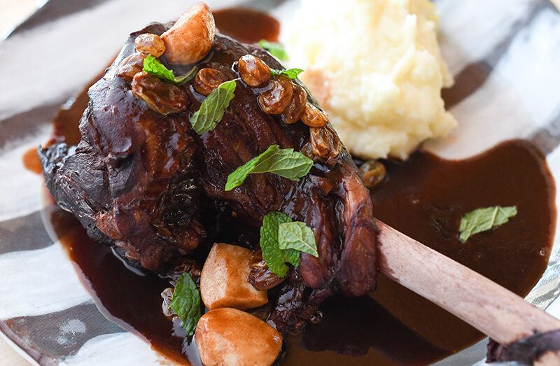 Napa Valley Red Wine and Port Lamb Shanks