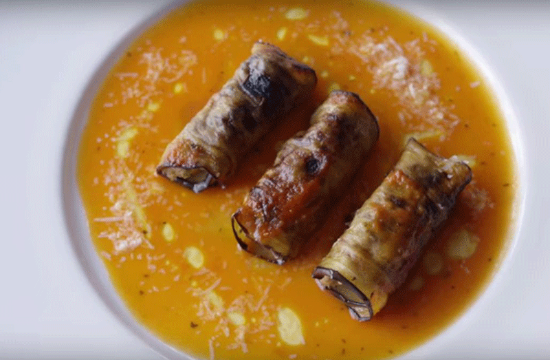 Eggplant Cannelloni with Chef Haim Cohen at Yaffo