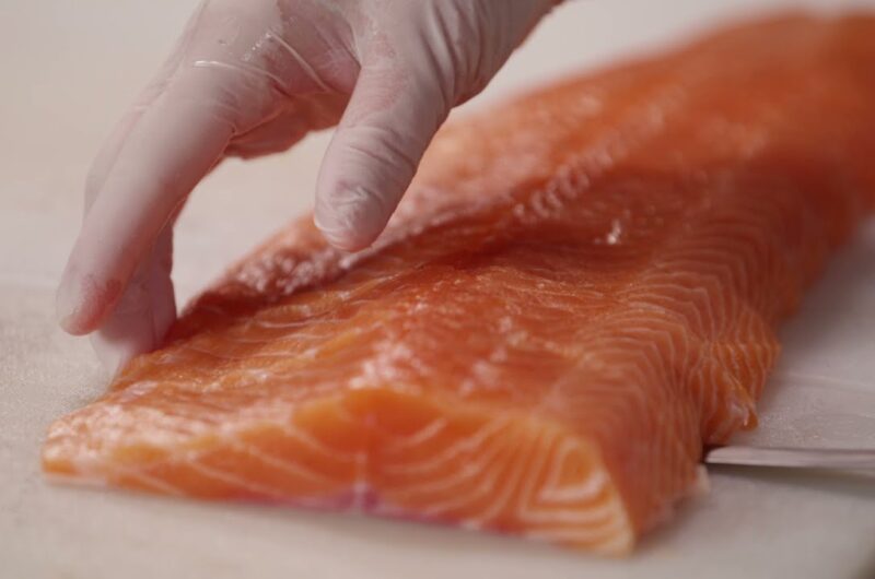 How to Portion Salmon Fillets